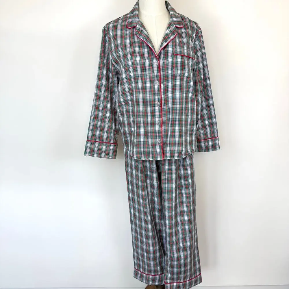 TBBC Beaufort Bonnet Matching Pajama Set Plaid Flannel XXL Sleep Loungewear PJs